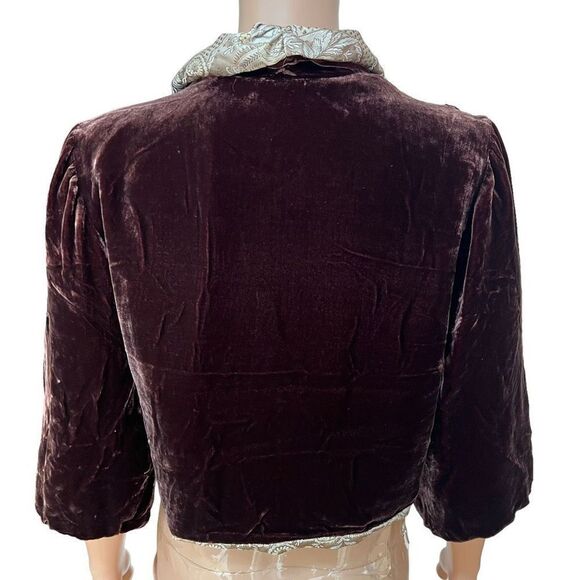 Westonwear brown silk blend reversible jacket size L - Picture 3 of 7